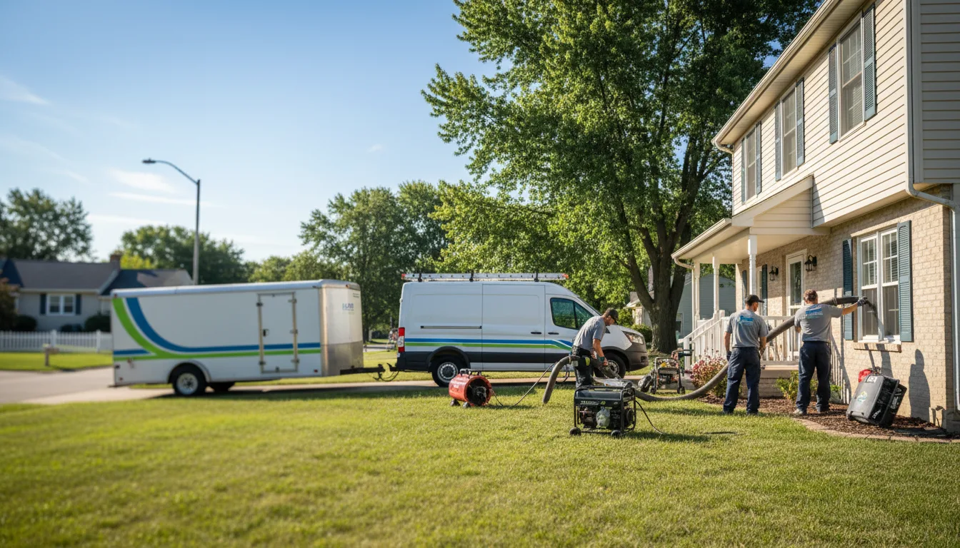 Flooded Basement Restoration And Cleanup With Repair in Hills, MN near me